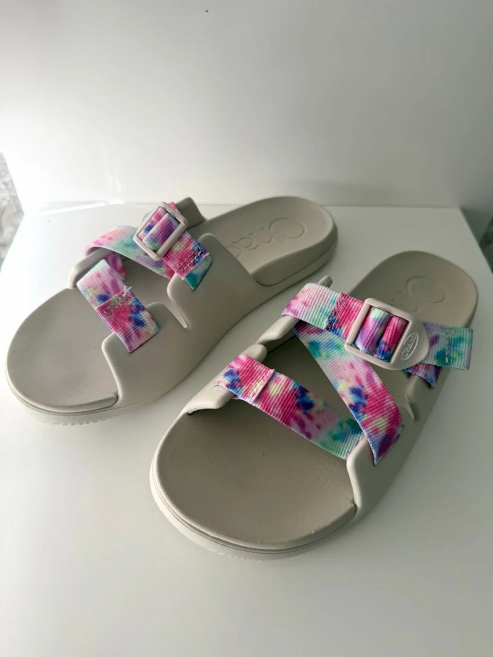 Chaco Chillos Slide Sandals Tie Dye Multicolor | Kids Size 5